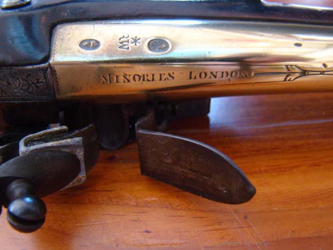 An 18th century English silver mounted flintlock officers' pistol by William Wilson, London 1783 — image 5